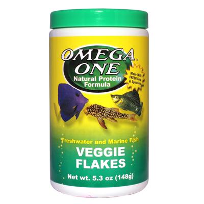 Omega One Veggie Flakes Fish Food 5.3 ounce