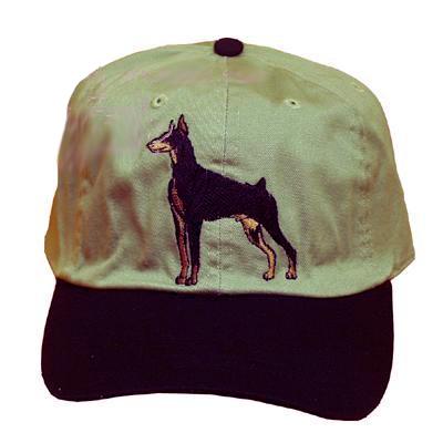 Cap 100% Cotton with Embroidered Doberman Cap 100% Cotton with Embroidered Doberman
