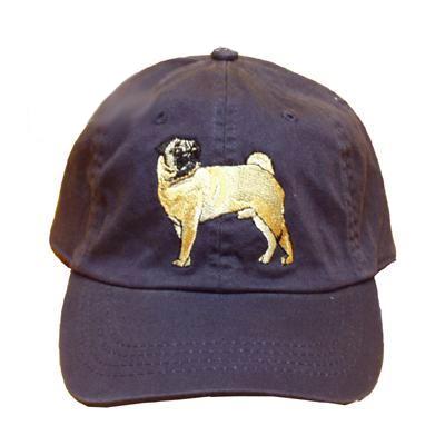 Cap 100% Cotton with Embroidered Pug Cap 100% Cotton with Embroidered Pug