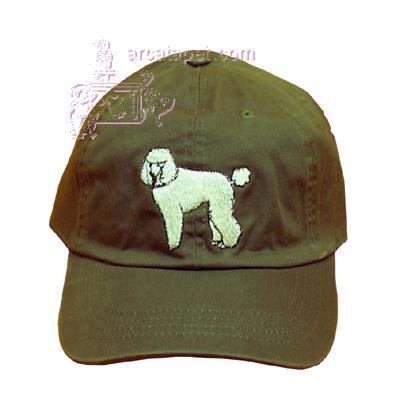 Cap 100% Cotton with Embroidered Poodle Cap 100% Cotton with Embroidered Poodle