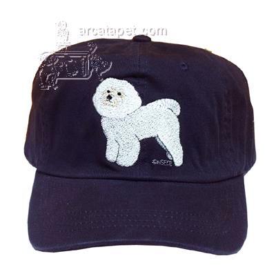 Cap 100% Cotton with Embroidered Bichon Frise Cap 100% Cotton with Embroidered Bichon Frise