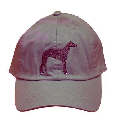 Cap 100% Cotton with Embroidered Greyhound Cap 100% Cotton with Embroidered Greyhound
