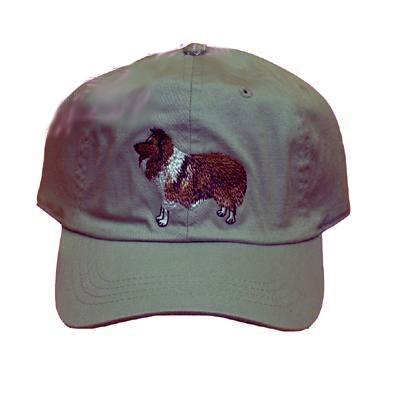 Cap 100% Cotton with Embroidered Sheltie Cap 100% Cotton with Embroidered Sheltie