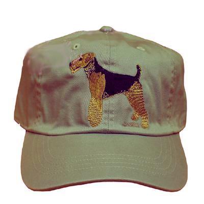 Cap 100% Cotton with Embroidered Airedale Terrier Cap 100% Cotton with Embroidered Airedale Terrier
