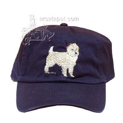 Cap 100% Cotton with Embroidered Cairn Terrier Cap 100% Cotton with Embroidered Cairn Terrier