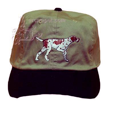 Cap 100% Cotton with Embroidered English Pointer Cap 100% Cotton with Embroidered English Pointer