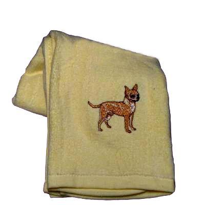 Cotton Terry Cloth Dog Hand Towel with Embroidered Chihuahua Cotton Terry Cloth Dog Hand Towel with Embroidered Chihuahua