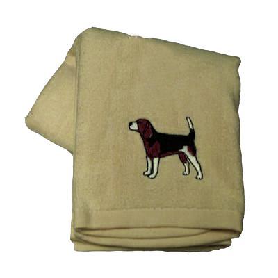 Cotton Terry Cloth Dog Hand Towel with Embroidered Beagle Cotton Terry Cloth Dog Hand Towel with Embroidered Beagle