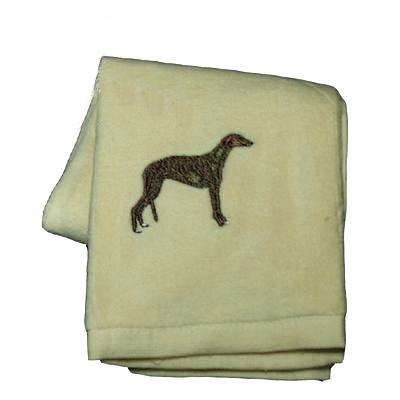 Cotton Terry Cloth Dog Hand Towel with Embroidered Greyhound Cotton Terry Cloth Dog Hand Towel with Embroidered Greyhound