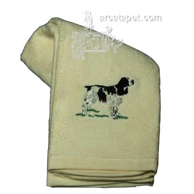 Cotton Terry Cloth Dog Hand Towel with Springer Spaniel Cotton Terry Cloth Dog Hand Towel with Springer Spaniel