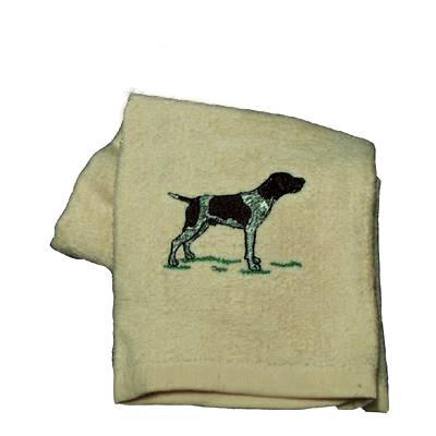 Cotton Terry Cloth Dog Hand Towel with German Shorthair Cotton Terry Cloth Dog Hand Towel with German Shorthair