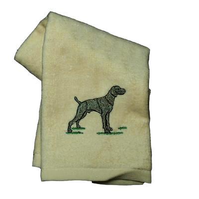 Cotton Terry Cloth Dog Hand Towel w/Embroidered Weimeraner Cotton Terry Cloth Dog Hand Towel w/Embroidered Weimeraner
