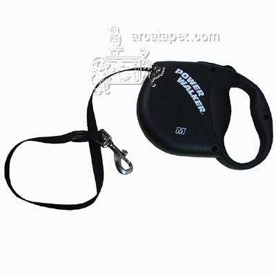 Power Walker Retractable Dog Leash Medium Black Power Walker Retractable Dog Leash Medium Black