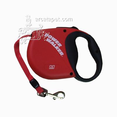 Power Walker Retractable Dog Leash Med Red Power Walker Retractable Dog Leash Med Red