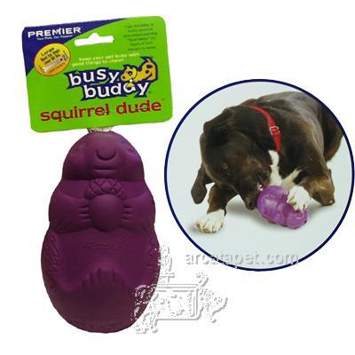 Busy Buddy Squirrel Dude Large Dog Treat Dispenser Busy Buddy Squirrel Dude Large Dog Treat Dispenser