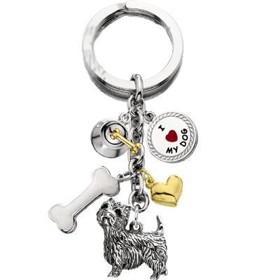 Key Chain West Highland White Terrier with 5 Charms Key Chain West Highland White Terrier with 5 Charms
