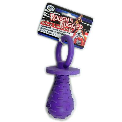 Four Paws Rough & Rugged Rubber Dog Pacifier Dog Toy Four Paws Rough & Rugged Rubber Dog Pacifier Dog Toy