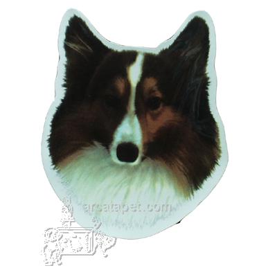 Vinyl Dog Magnet with Shetland Sheepdog Small