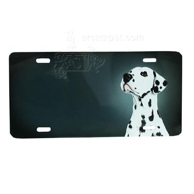 Aluminum Dog Breed License Plate with Dalmatian
