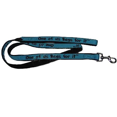 Embroidered Dog Leash 4-ft x3/4-in One of us Begs for It Embroidered Dog Leash 4-ft x3/4-in One of us Begs for It