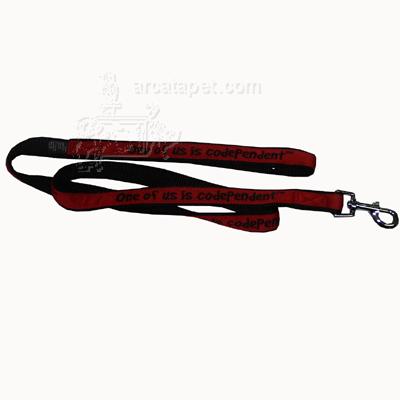 Embroidered Dog Leash 4-ft x3/4-in One of us is Codependent Embroidered Dog Leash 4-ft x3/4-in One of us is Codependent