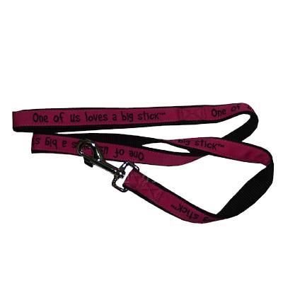 Embroidered Dog Leash 6-ftx1-in One of us Loves a Big Stick Embroidered Dog Leash 6-ftx1-in One of us Loves a Big Stick