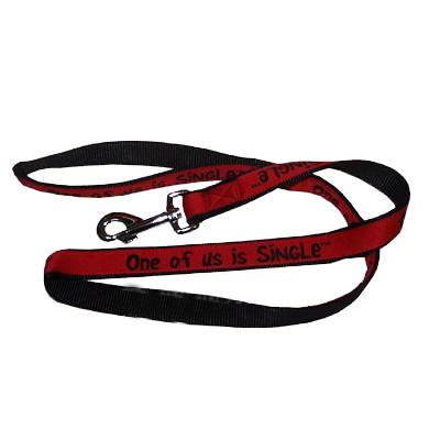Embroidered Dog Leash 6-ftx1-in One of us is Single Embroidered Dog Leash 6-ftx1-in One of us is Single