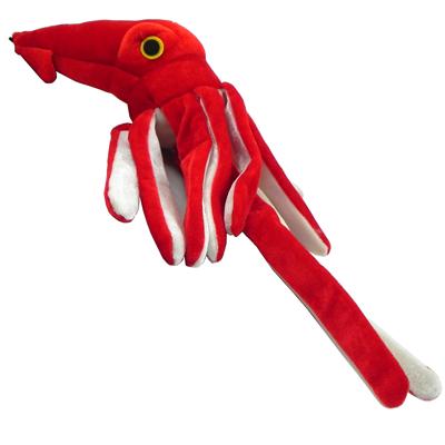 Velvet Sea Creature Squid Dog Toy Velvet Sea Creature Squid Dog Toy