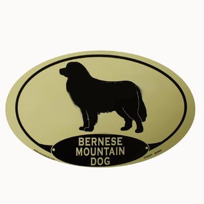 Euro Style Oval Dog Decal Bernese Mountain Dog