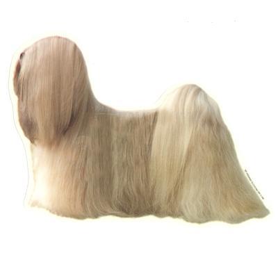 Double Sided Dog Decal Lhasa Apso Double Sided Dog Decal Lhasa Apso