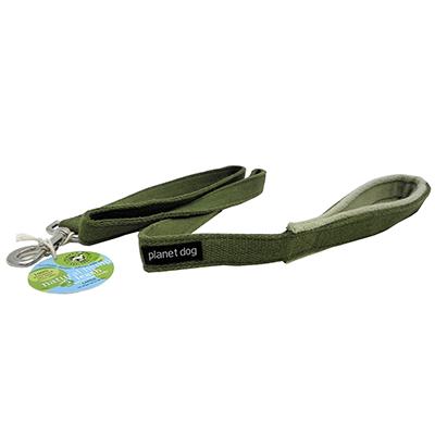 Planet Dog 5 Foot Green Hemp Leash Planet Dog 5 Foot Green Hemp Leash