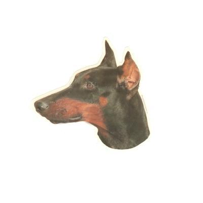 Double Sided Dog Decal Doberman Double Sided Dog Decal Doberman