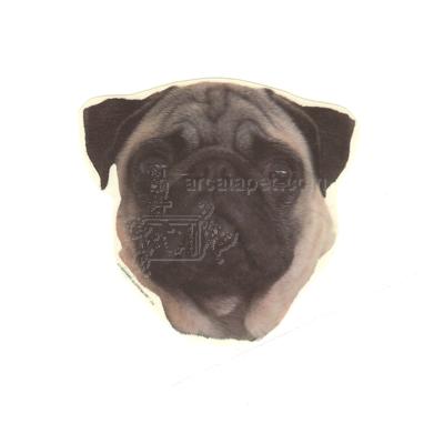 Double Sided Dog Decal Pug Double Sided Dog Decal Pug