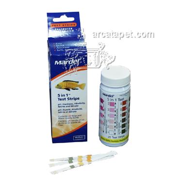 Mardel 5 in 1 Test Strips 25ct Mardel 5 in 1 Test Strips 25ct