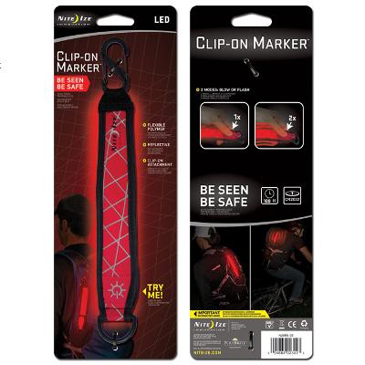 Nite Ize Lighted LED Clip-On Marker Red Nite Ize Lighted LED Clip-On Marker Red