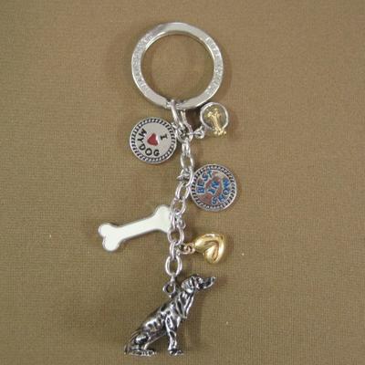 Key Chain Weimaraner with 5 Charms