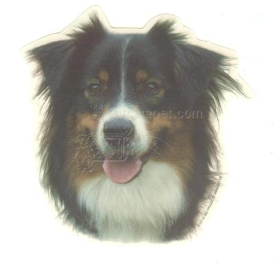 Double Sided Dog Decal Australian Shepherd Double Sided Dog Decal Australian Shepherd