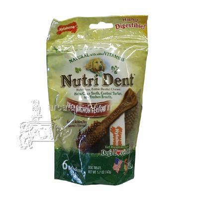 Nutrident Filet Mignon Edible Dental Dog Chews Medium 6 ct Nutrident Filet Mignon Edible Dental Dog Chews Medium 6 ct