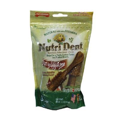 Nutrident Filet Mignon Edible Dental Dog Chews Large 3 ct Nutrident Filet Mignon Edible Dental Dog Chews Large 3 ct