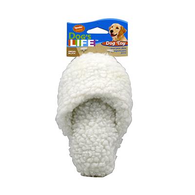 Fleece Slipper Dog Toy with Squeaker Fleece Slipper Dog Toy with Squeaker