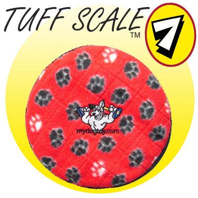 Tuffy's Flyer Jr Red Paw Design Dog Toy Tuffy's Flyer Jr Red Paw Design Dog Toy