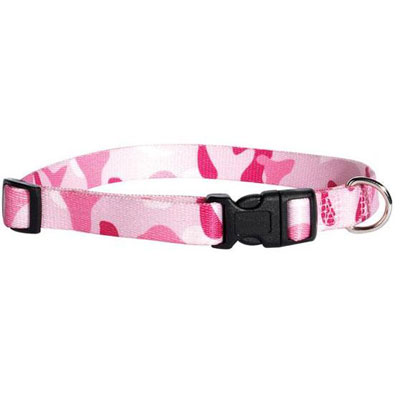 Pink Camouflage Dog Collar Adjustable 18in-26in. Pink Camouflage Dog Collar Adjustable 18in-26in.
