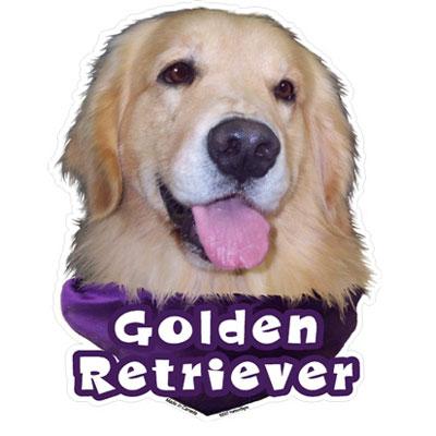 6-inch Vinyl Dog Decal Golden Retriever Picture