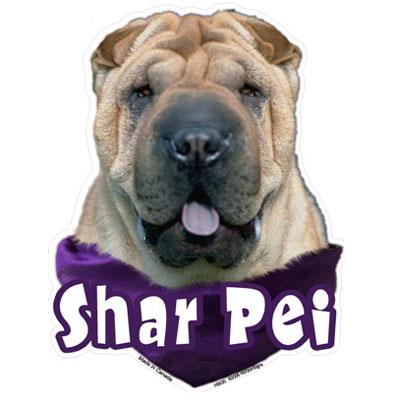 6-inch Vinyl Dog Decal Shar Pei Picture