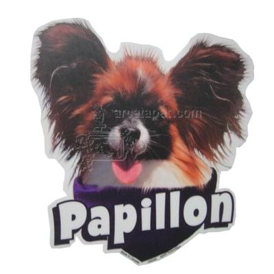 6-inch Vinyl Dog Decal Papillon Picture
