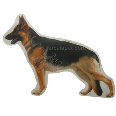 Double Sided Decal German Shepherd Dog Standing Double Sided Decal German Shepherd Dog Standing