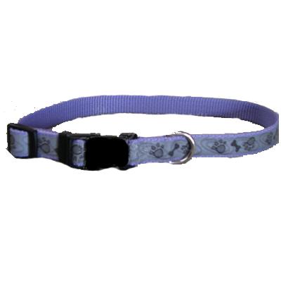 Lazer Brite PawBone Dog Collar Medium Reflective Lazer Brite PawBone Dog Collar Medium Reflective