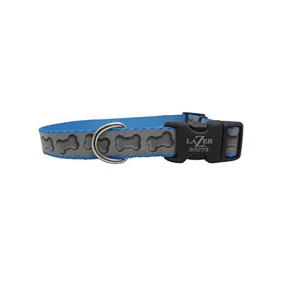 Lazer Brite Bones Dog Collar Medium Reflective Lazer Brite Bones Dog Collar Medium Reflective