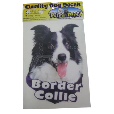 6-inch Vinyl Dog Border Collie Decal Picture