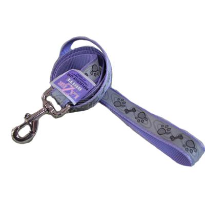 Lazer Brite PawBone Dog Lead 1-inch x 4-Foot Reflective Lazer Brite PawBone Dog Lead 1-inch x 4-Foot Reflective